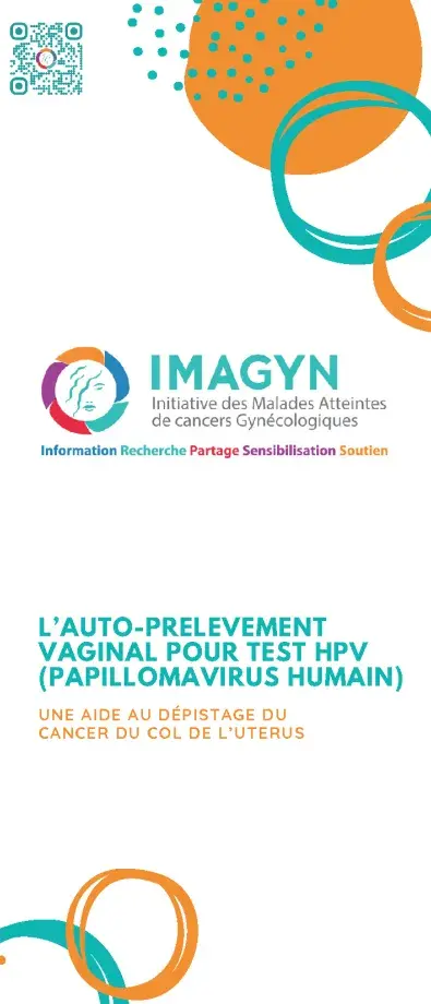 Couverture plaquette autoprélévement HPV