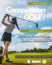 affiche compétition de golf 