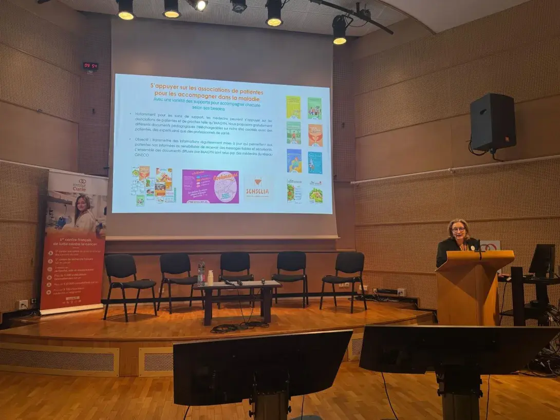 Coralie Marjollet à l'institut Curie 
